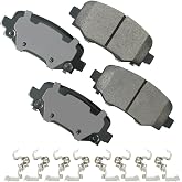 Akebono ACT1734 Ultra Premium Brake Pad Set, 1 Pack