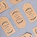 Paper Gift Tags Thank You for Celebrating with Us, Whaline 100 Pcs Paper Hang Tag for Thanksgiving Day, Wedding,Baby Shower with 100 Feet Natural Jute Twine (Leaves Brown)