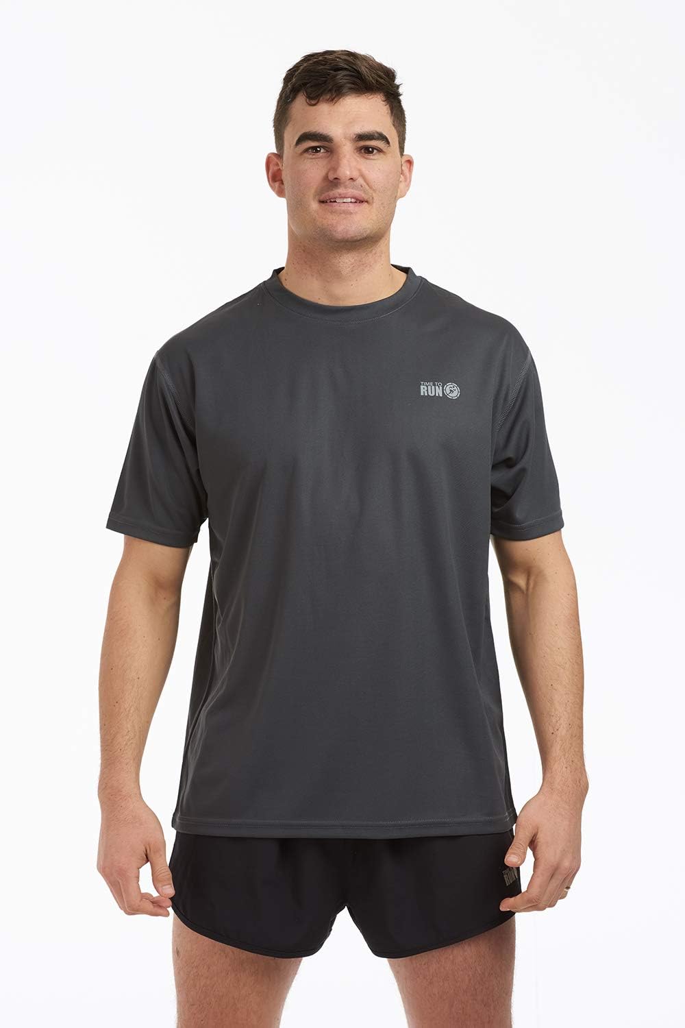 running t shirt and shorts