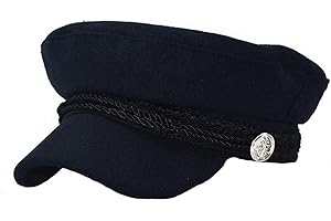 Brcus Women Yacht Captain Sailor Hat Newsboy Cabbie Baker Boy Peaked Beret Cap