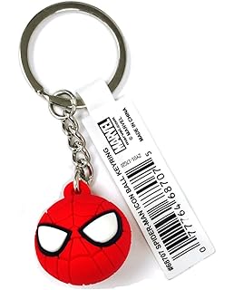Official Spider Man Miles Morales 3d Kawaii Keyring At Amazon Men S Clothing Store