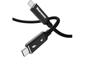 Thunderbolt 4 USB4 Cable, 40Gbps Data Transfer, 8K HD Display, 240W Fast Charging, Compatible with Thunderbolt 3/4 & USB-C De