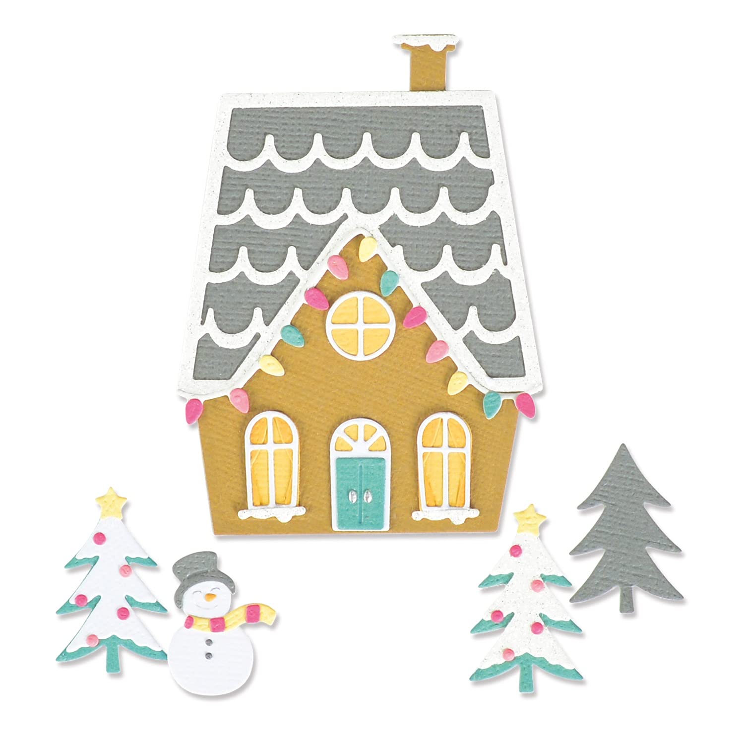 Sizzix Thinlits Juego de Troqueles 11PK House by Olivia Rose, 665480, Multicolor
