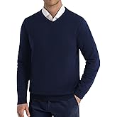 QUALFORT Men’s 100% Cotton Sweater, Soft Pullover Knitwear, Fall Clothes for Men 2026