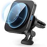 ESR Magnetic Wireless Car Mount Charger (HaloLock), Compatible with MagSafe Car Charger, Air Vent Car Phone Holder for iPhone