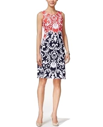 Charter Club Petite Ikat Print Sleeveless Red Barn Pxl At Amazon