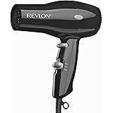 REVLON 1875W Lightweight + Compact Travel Hair Dryer, Black