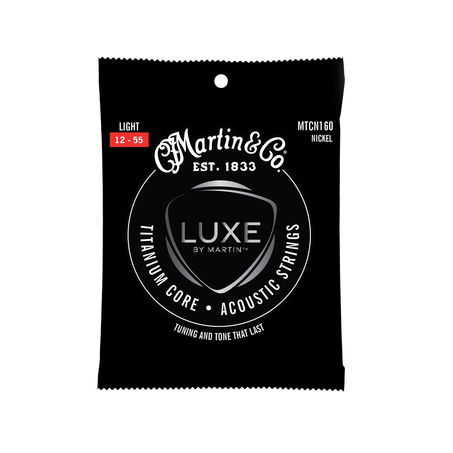 Martin & Co. mtcn160 Acoustic Guitar Musical Instrument – Music for String Instruments, Acoustic Guitar Strings 6pièce (S), 6 Piece (S))