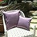 Lumbar Throw Pillow Covers Eggplant - PONY DANCE Light Weight Special Dryed Stipes Shining Pillowcase Rectangular Cushion Covers Decorative, Purple, 12 by 20 in, 2 Pieces