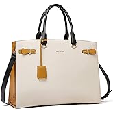 BOSTANTEN Briefcase for Women 15.6 Inch Genuine Leather Laptop Briefcase Shoulder Work Tote Bag Purse