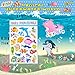 HORIECHALY Scratch and Sniff Stickers,Smelly Stickers,Animals Theme (Blue)