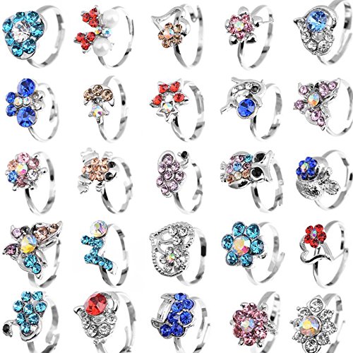 Yantu children kids boys 20pcs cute crystal adjustable …