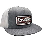 Red Dirt Hat Company Serape 2023 5-Panel Adjustable Snapback Hat, Trucker Cap w/Ventilated Mesh Back & Snap Back, Structured Baseball Cap for Men & Women - Heather Grey/White, One Size Fits All