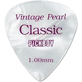 Pickboy Vintage Pick, Pearl, Cellulose, 1.00mm, 10 picks