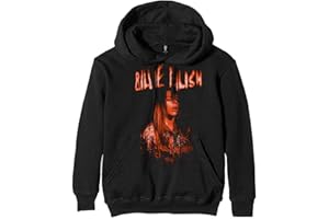 Billie Eilish Hoodie Spooky Logo New Official Mens Black Pullover
