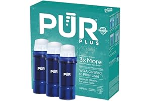 PUR Plus Water Filter Replacement for Pitchers & Dispensers, 6-Month Supply, 3 Count, Blue (PPF951K3)