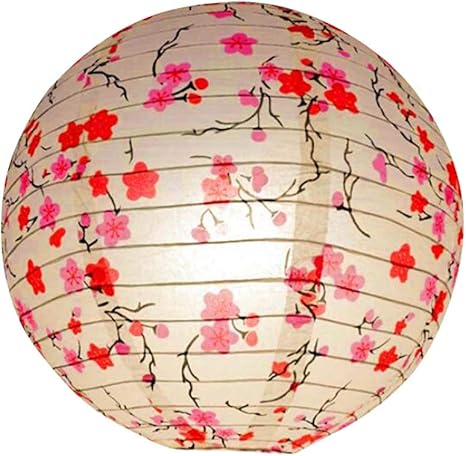 Amazon Co Jp 手作りの家の装飾ランプシェード 塗られた紙ちょうちん N05 ホーム キッチン