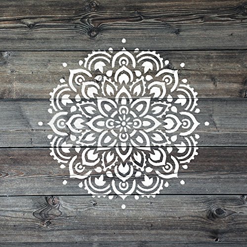 Mandala Stencil Template - Reusable Large or Small Mandala Sizes for Crafts - Perfect Wall Stencils for Home Decor
