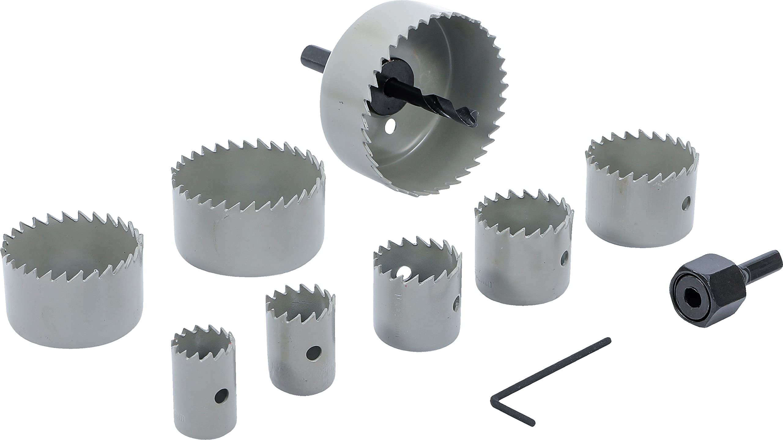 BGS Diy 50315 | Hole Saw Set | Ø 19 - 64 mm | depth 24 mm | 11 pcs.