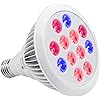 TaoTronics Led Grow lights Bulb , Grow Lights for Indoor Plants, Grow Lamp for Hydroponics Greenhouse Organic, Plant Lights ( E27 12w 3 Bands)