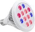 TaoTronics Led Grow lights Bulb , Grow Lights for Indoor Plants, Grow Lamp for Hydroponics Greenhouse Organic, Plant Lights ( E27 12w 3 Bands)