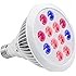 TaoTronics Led Grow lights Bulb , Grow Lights for Indoor Plants, Grow Lamp for Hydroponics Greenhouse Organic, Plant Lights ( E27 12w 3 Bands)