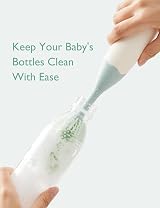 Momcozy Innovative Baby Bottle Brush Set Press-to-Foam 2 Heads Silicon view 6