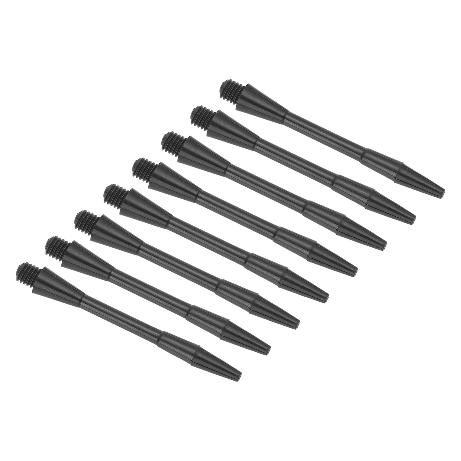PATIKIL 50mm Plastic Dart Shafts, 21 Pack Medium 2BA Thread Dart Stems Dart Accessories, Black