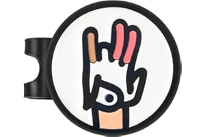 ZZHAO Golf Ball Marker with Magnetic Hat Clip, Funny Golf Accessories, Golf Gifts for Men 25 MM