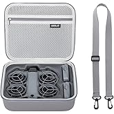 Coyktonty Neo2 Case, Portable PU Leather Small Shoulder Bag for DJI Neo2 Drone and Batteries Accessories with shoulder straps