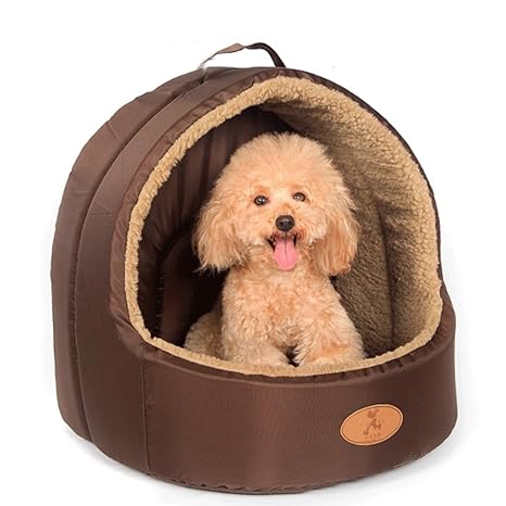 cama para perro cerrada