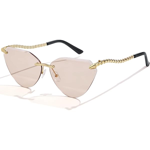 Amazon.com: MUTYNE Fashion Cat Eye Large Frame Eyeglasses  display picture 2