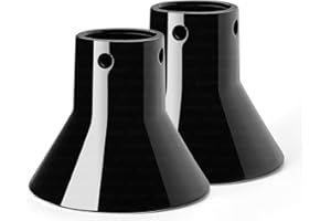 BYLEEY 2 Pack Ceramic Beer Can Chicken Holder for Grill - Vertical Chicken Roaster for Even Browning & Crispy Skin, Chicken Throne for Adding Extra Flavor & Moisture to Chicken, Non-Stick Steamer Holder