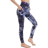 iniber High Waisted Yoga Pants with Pockets for Women 4-Way Stretch Soft Running Workout Leggings Athletic Yoga Pants
