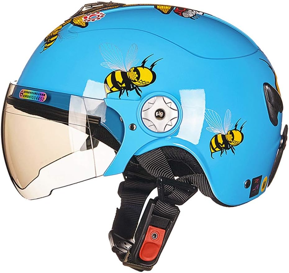 Cute Scooter Motorcycle Children's Helmet Four Seasons Electric Car Cartoon Boy Girl Baby Lightweight Parental Helmet
