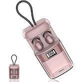 2026 Sleep Earbuds Bluetooth 6.0 in Ear, Mini Sleep Headphones with Sleep Monitor and APP, Small Earplugs for Side Sleepers, 48H Playtime Sleep Earphones with Sleep Mode, Personal Alarm, Rose Gold