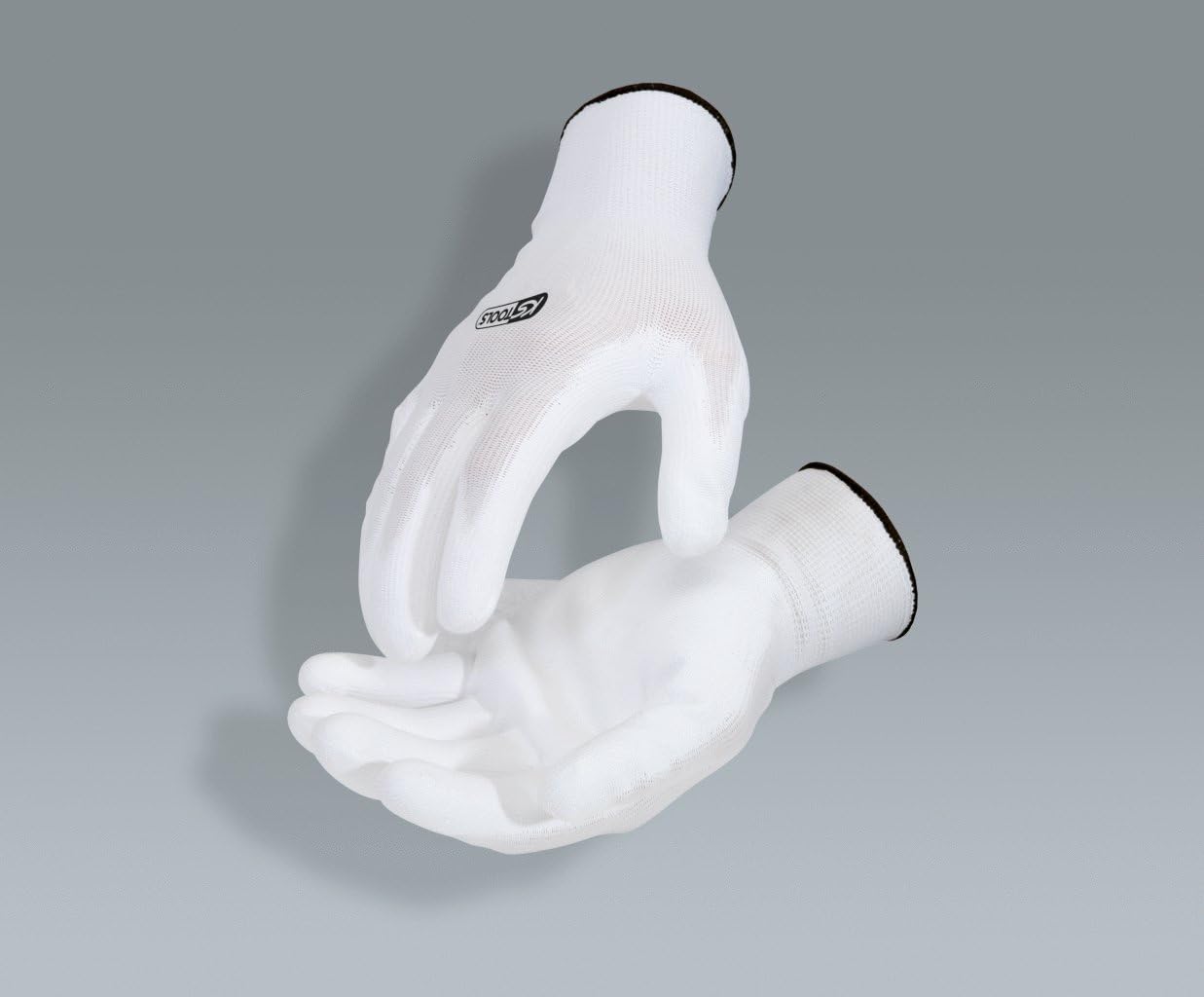 KS Tools 310.0455 Gloves Micro Fine - White (12 Pieces) XL - Image 5