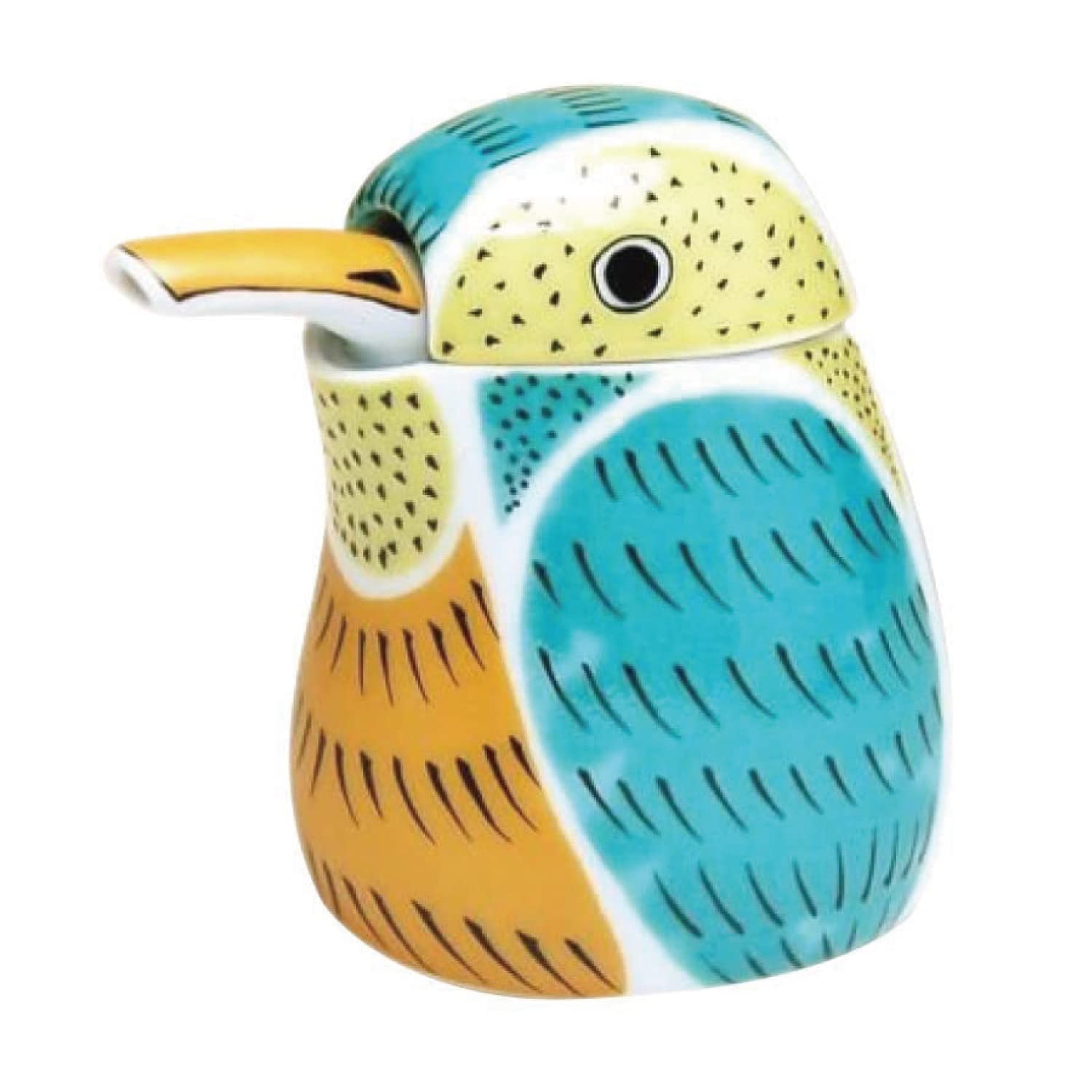 Photo 1 of ????????? Soy Sauce Dispenser Ceramic Bottle Cute 2.5 fl oz Japanese Arita Imari ware Made in Japan Kawasemi Bird Kingfisher