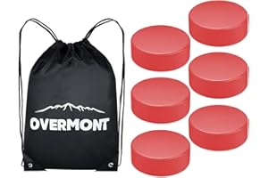 Overmont Ice Hockey Pucks, Practice Hockey Pucks, Ice Hockey Balls, Sports Fan Hockey Pucks