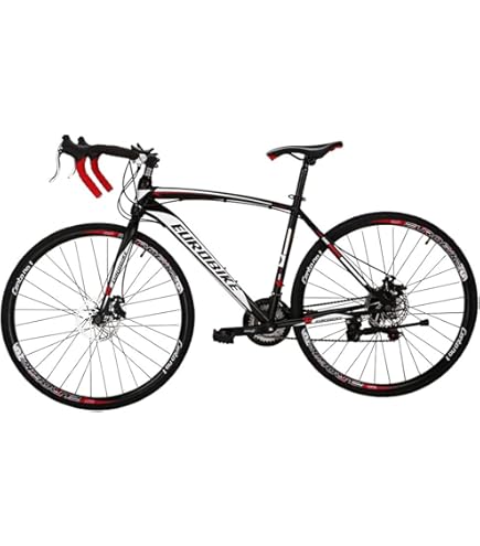 Amazon.com : EUROBIKE Road Bikes 700C Wheels 49cm Frame for Men