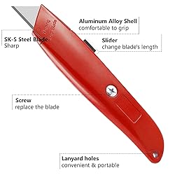 DIYSELF 30 Pack Box Cutter Heavy Duty Aluminium