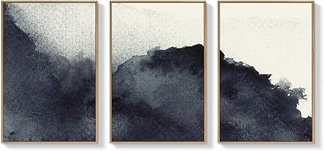 Amazon Com Nwt Framed Canvas Wall Art For Living Room Bedroom Abstract Zen Canvas Prints For Home Decoration Ready To Hanging 16 X24 X3 Panels Posters Prints