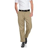 ROYALE LINENS Men's Classic-Fit Wrinkle-Resistant Flat-Front Chino Pant