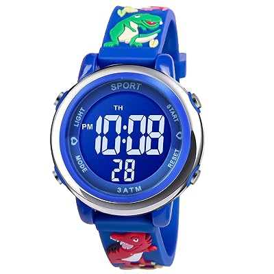 Vicloon Kids Digital Watch, LED Electrical Watch with 7 Color Lights, Unicorn Theme, Alarm Stopwatch, Waterproof for Girls Aged 6-12