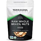 Terrasoul Superfoods Organic Brazil Nuts, 1 Lb - Raw | Unsalted | Rich in Selenium