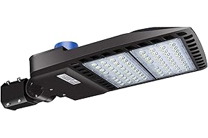 ledmo LED Parking Lot Light 200W, Commercial Outdoor Area Lighting with Dusk to Dawn Photocell, Super Bright 5000K 26000 LM Slipfitter Mount