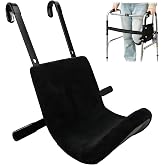 Knee Sling for Walker - Adjustable Height Walker Knee Sling Attachment, Supports 300 lbs Without Deformation, Knee Sling with Safety Support Reduces Load &amp; Prevents Secondary Injury