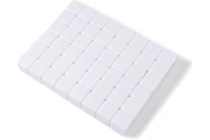 APOSTROPHE GAMES 50 pcs16mm Blank Board Game Dice - White Cubes - DIY Board Game Accessories, Ideal for Sorting, Counting, Classrooms, Replacement Pieces with Storage Bag - Stocking Stuffer