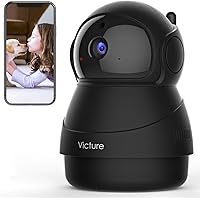 Victure 1080P Pet Camera with WiFi IP Camera Indoor Security Camera Motion Detection Night Vision Home Surveillance Baby…