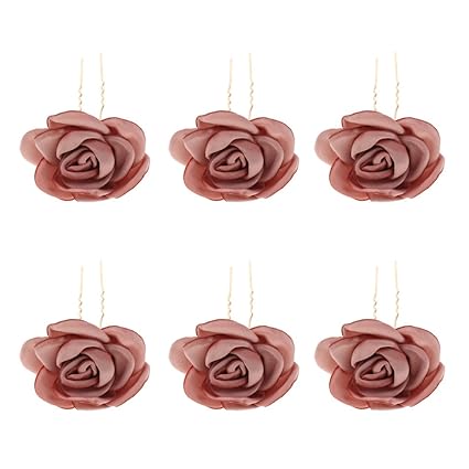 Homyl 6pcs épingle Cheveux Fleur Dessin Pince Mariage